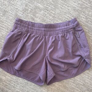 Women's Lululemon Track That Running Shorts Purple Size 10 3.5” inseam